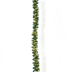 DecoWoerner Guirnaldas De Navidad>Guirnalda De Abeto Deluxe 270 Cm Con 200LEDs, 25 Cm Ø