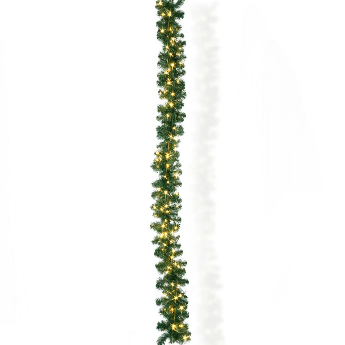 DecoWoerner Guirnaldas De Navidad>Guirnalda De Abeto Deluxe 270 Cm Con 200LEDs, 25 Cm Ø