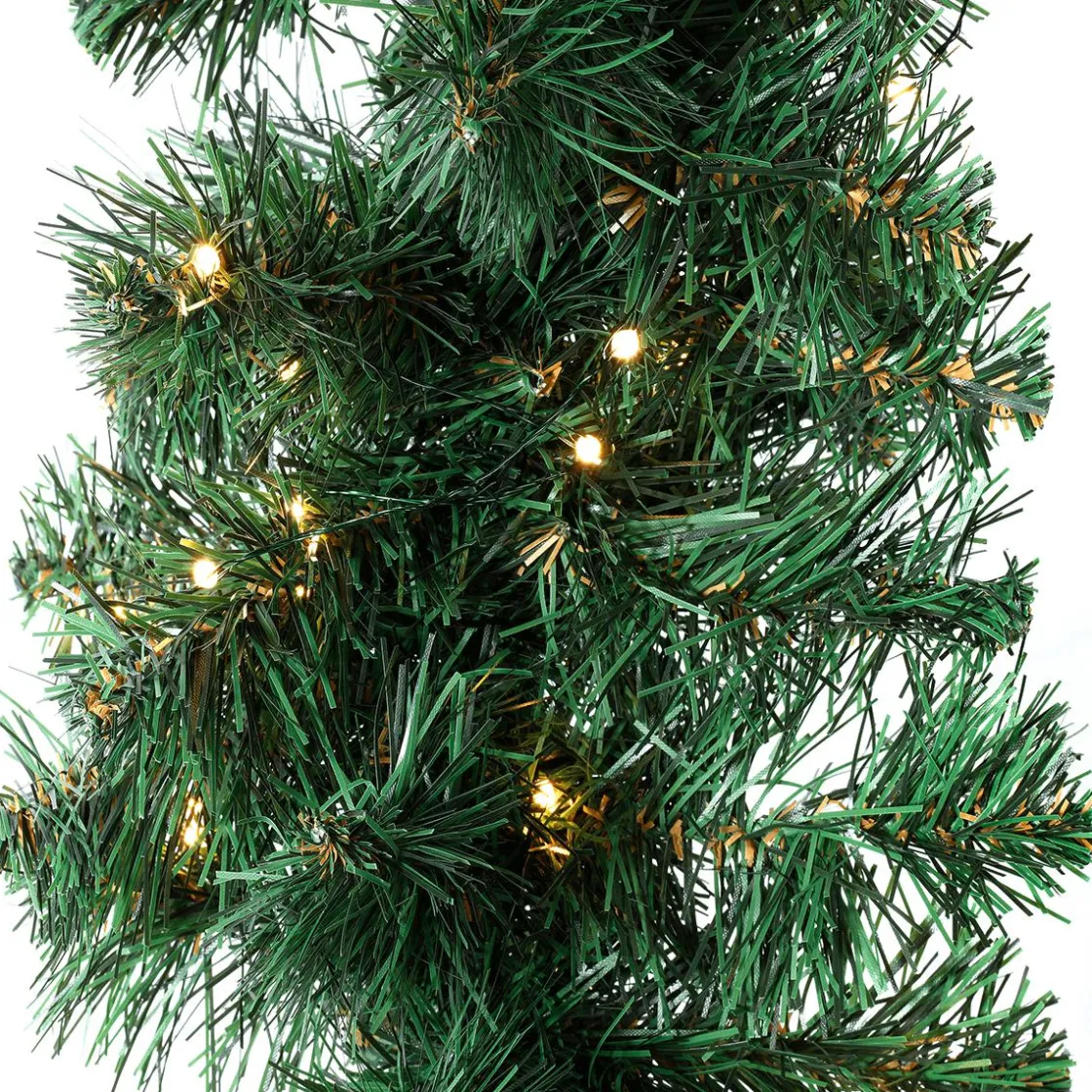 DecoWoerner Guirnaldas De Navidad>Guirnalda De Abeto Deluxe 270 Cm Con 200LEDs, 25 Cm Ø