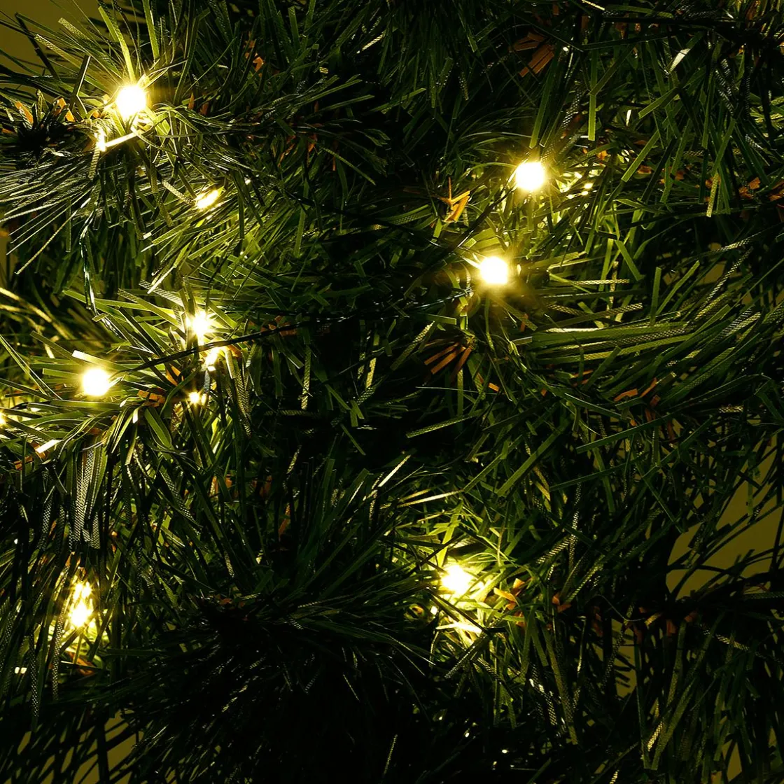 DecoWoerner Guirnaldas De Navidad>Guirnalda De Abeto Deluxe 270 Cm Con 200LEDs, 25 Cm Ø