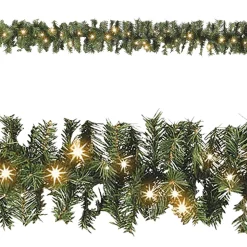 DecoWoerner Guirnaldas De Navidad>Guirnalda De Abeto Estándar, LED, 270 Cm, Ø 17 Cm