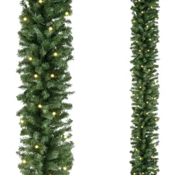 DecoWoerner Guirnaldas De Navidad>Guirnalda De Abeto Estándar, LED, 270 Cm, Ø 30 Cm