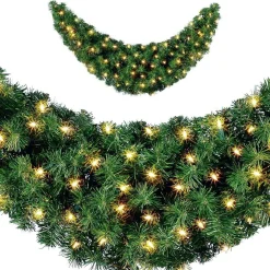 DecoWoerner Guirnaldas De Navidad>Guirnalda De Abeto Estándar, LED, 120 Cm, Ø 30 Cm