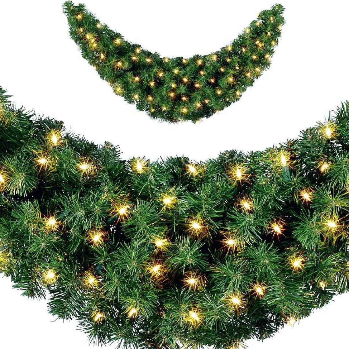 DecoWoerner Guirnaldas De Navidad>Guirnalda De Abeto Estándar, LED, 120 Cm, Ø 30 Cm