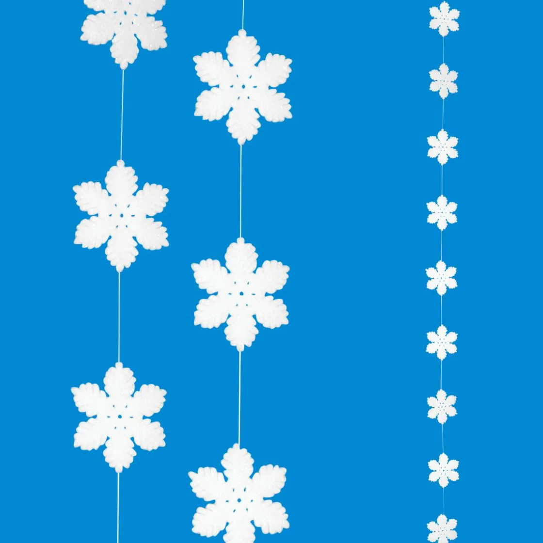 DecoWoerner Decoración De Invierno>Guirnalda De Copos De Nieve, 180 Cm De Largo