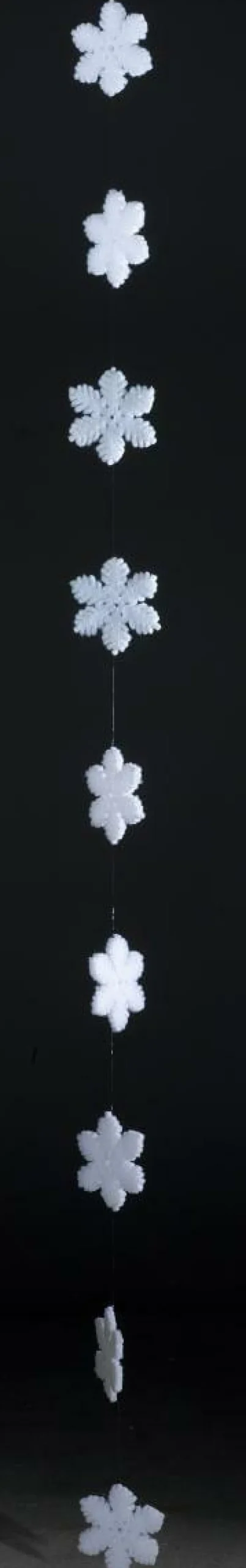 DecoWoerner Decoración De Invierno>Guirnalda De Copos De Nieve, 180 Cm De Largo