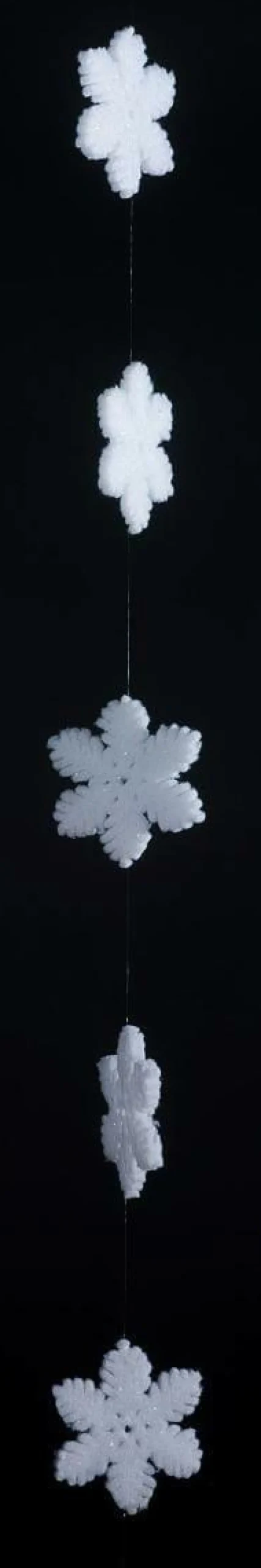 DecoWoerner Decoración De Invierno>Guirnalda De Copos De Nieve, 180 Cm De Largo