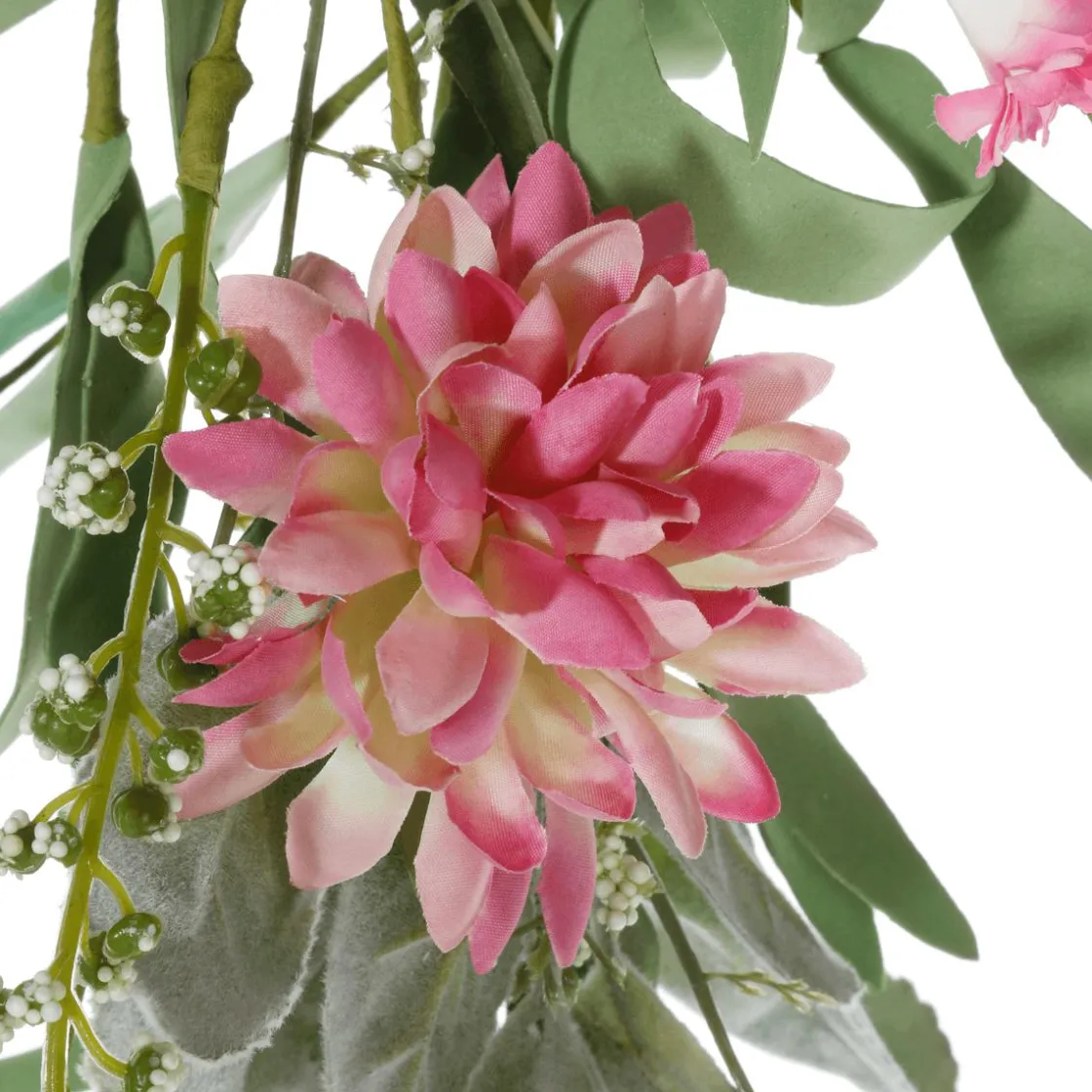 DecoWoerner Decoración De Verano|Decoración De Primavera>Guirnalda De Dalias Artificiales 158 Cm