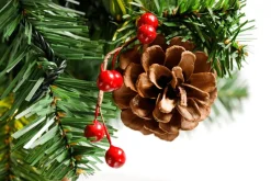 DecoWoerner Guirnaldas De Navidad>Guirnalda De Facón „Poinsettia“, 180 Cm