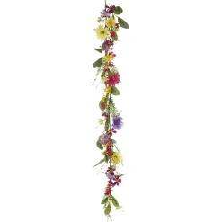 DecoWoerner Guirnaldas Y Vides>Guirnalda De Flores Artificiales De Campo Gerbera Vid Artificial 140 Cm