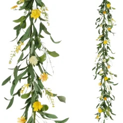 DecoWoerner Decoración De Verano|Decoración De Primavera>Guirnalda De Flores De Campo Artificiales Vid 158 Cm