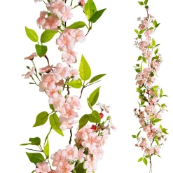 DecoWoerner Decoración De Primavera|Guirnaldas Y Vides>Guirnalda De Flores De Cerezo Artificial , 110 Cm