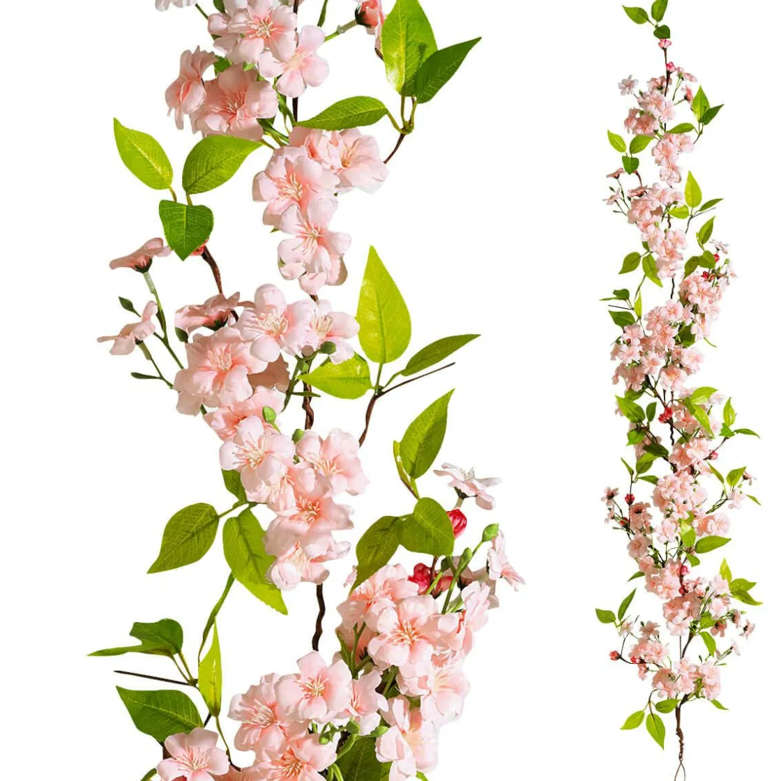 DecoWoerner Decoración De Primavera|Guirnaldas Y Vides>Guirnalda De Flores De Cerezo Artificial , 110 Cm
