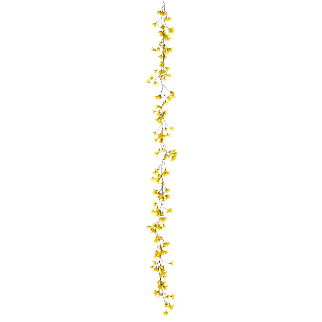 DecoWoerner Guirnaldas Y Vides>Guirnalda De Forsitias Artificiales Amarilla 180 Cm