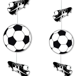 DecoWoerner Decoración Temática>Guirnalda De Fútbol Con Zapatos Y Balones 90cm