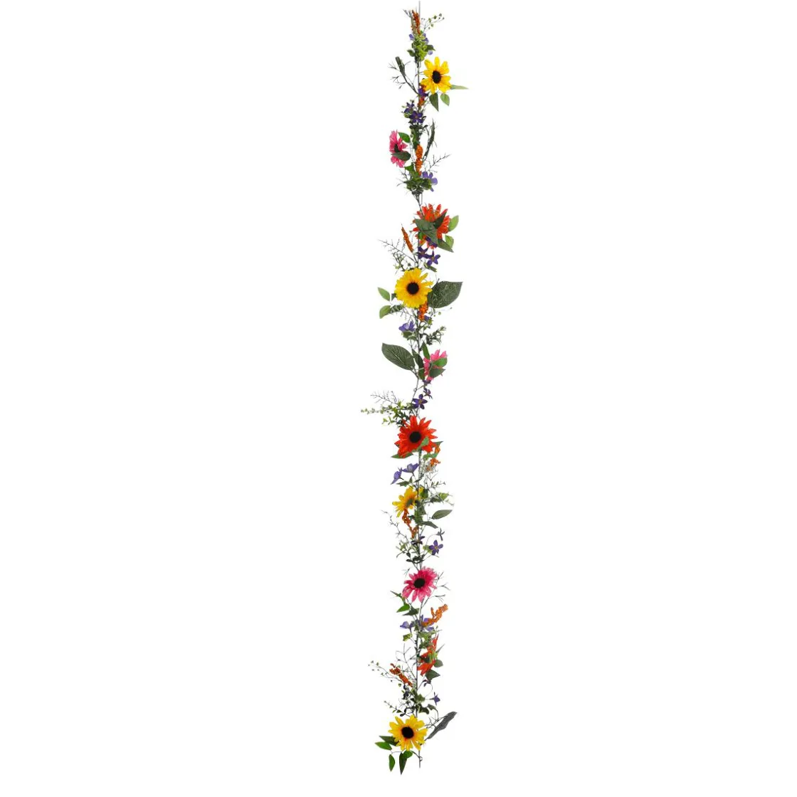 DecoWoerner Decoración De Verano|Decoración De Primavera>Guirnalda De Gerbera Artificial, Longitud 180 Cm