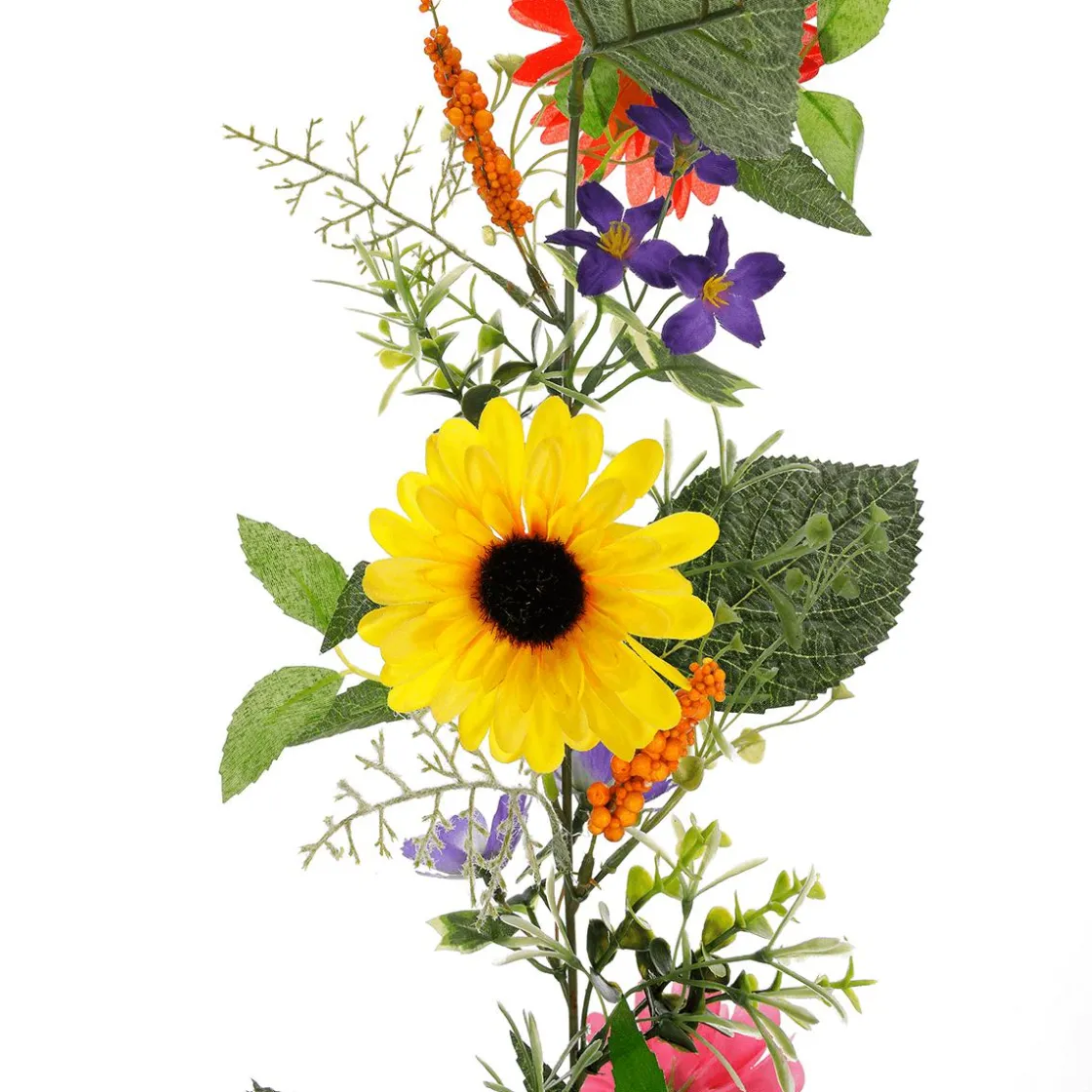 DecoWoerner Decoración De Verano|Decoración De Primavera>Guirnalda De Gerbera Artificial, Longitud 180 Cm