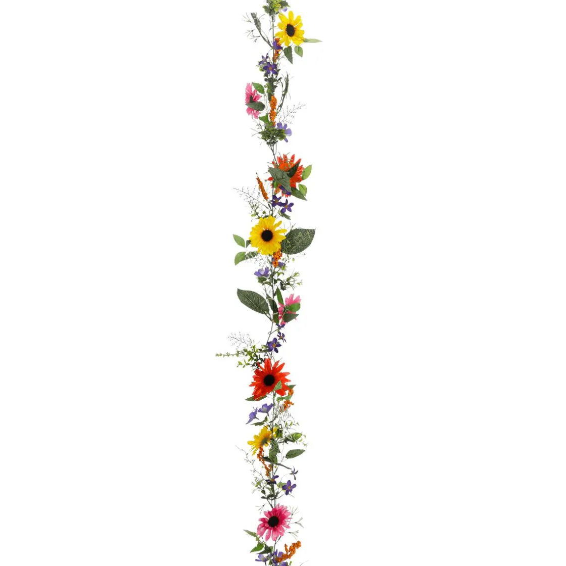 DecoWoerner Decoración De Verano|Decoración De Primavera>Guirnalda De Gerbera Artificial, Longitud 180 Cm
