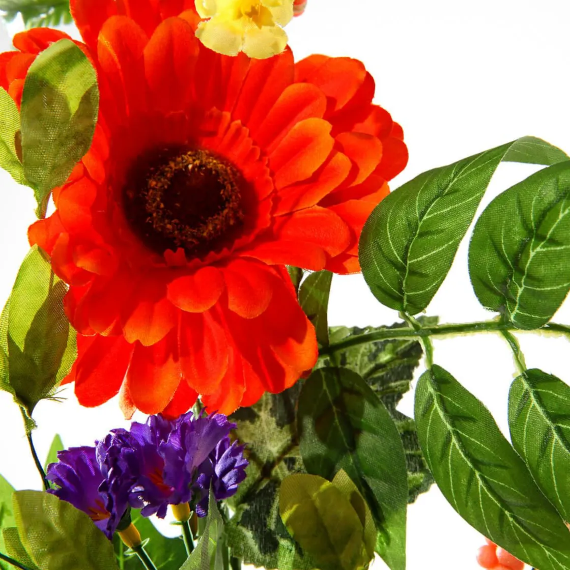 DecoWoerner Decoración De Verano|Decoración De Primavera>Guirnalda De Gerbera Artificial, Longitud 180 Cm