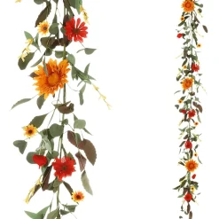 DecoWoerner Decoración De Verano|Decoración De Primavera>Guirnalda De Gerberas Artificiales Enredadera Artificial 183 Cm