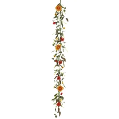 DecoWoerner Decoración De Verano|Decoración De Primavera>Guirnalda De Gerberas Artificiales Enredadera Artificial 183 Cm