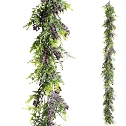 DecoWoerner Guirnaldas Y Vides>Guirnalda De Lavanda Artificial, Longitud 135 Cm
