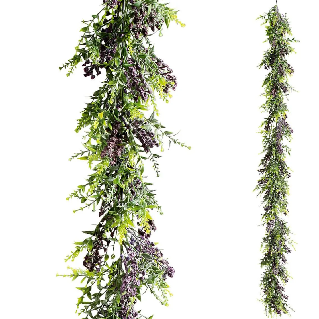 DecoWoerner Guirnaldas Y Vides>Guirnalda De Lavanda Artificial, Longitud 135 Cm