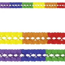 DecoWoerner Decoración Temática>Guirnalda De Papel De Colores "Carnaval" 4 M De Largo