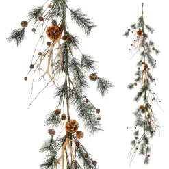 DecoWoerner Decoración De Invierno|Decoración De Otoño>Guirnalda De Pino Deco 15x145 Cm