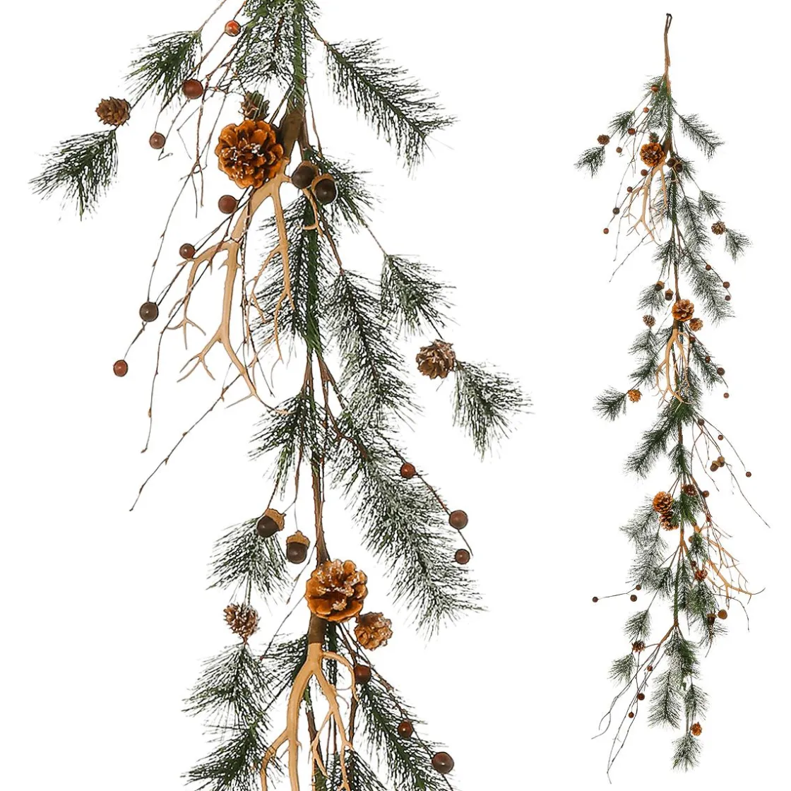 DecoWoerner Decoración De Invierno|Decoración De Otoño>Guirnalda De Pino Deco 15x145 Cm