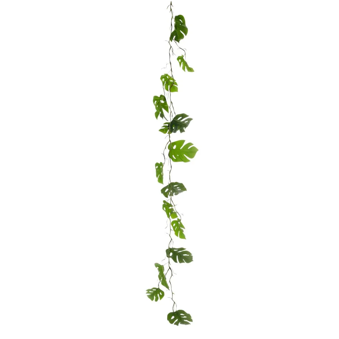 DecoWoerner Decoración De Verano|Guirnaldas Y Vides>Guirnalda De Plantas Artificiales Filodendro 140 Cm