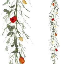 DecoWoerner Decoración De Primavera|Guirnaldas Y Vides>Guirnalda De Tulipanes Artificiales Enredadera Artificial 158 Cm