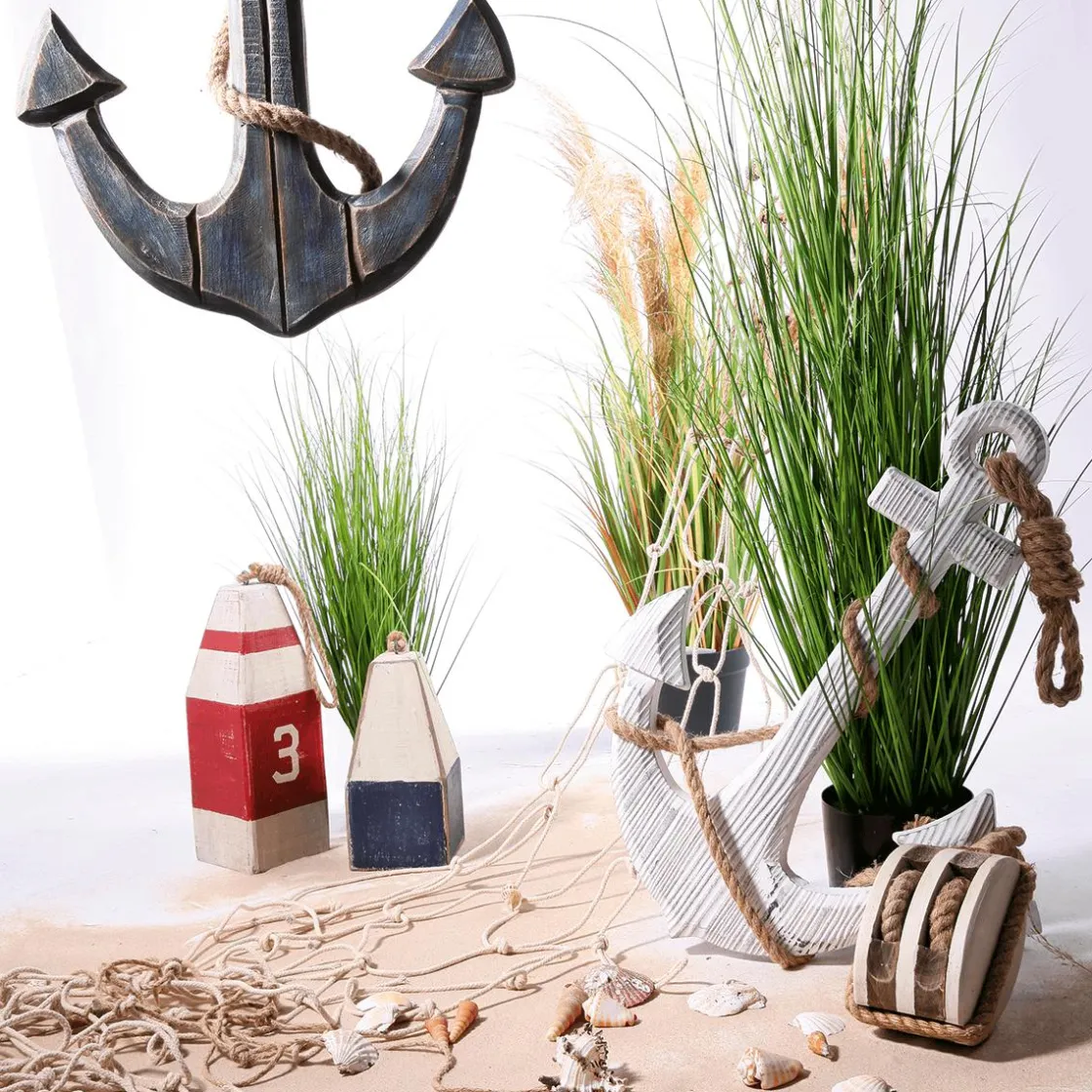 DecoWoerner Decoración Natural|Decoración De Verano>Guirnalda Perimetral De Defensa Decorativa Altura 34 Cm