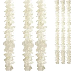 DecoWoerner Guirnaldas Y Vides>Guirnaldas Decorativas Crema, Longitud 260 Cm, 3 Piezas