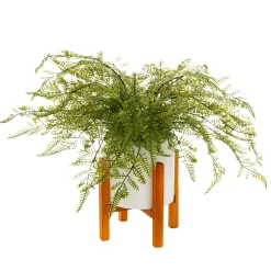 DecoWoerner Plantas Verdes|Plantas De Interior>Helecho Artificial En Maceta 40 Cm