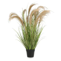 DecoWoerner Decoración De Verano|Hierba Decorativa>Hierba Artificial En Maceta 40 X 40 X 115 Cm