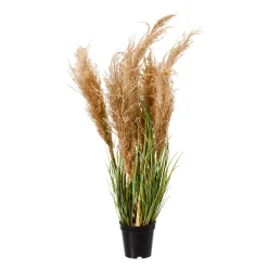DecoWoerner Hierba Decorativa>Hierba De Caña Artificial En La Maceta Altura 110 Cm
