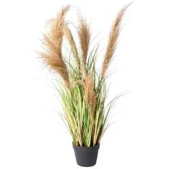 DecoWoerner Hierba Decorativa>Hierba De Caña Artificial En La Maceta Altura 110 Cm