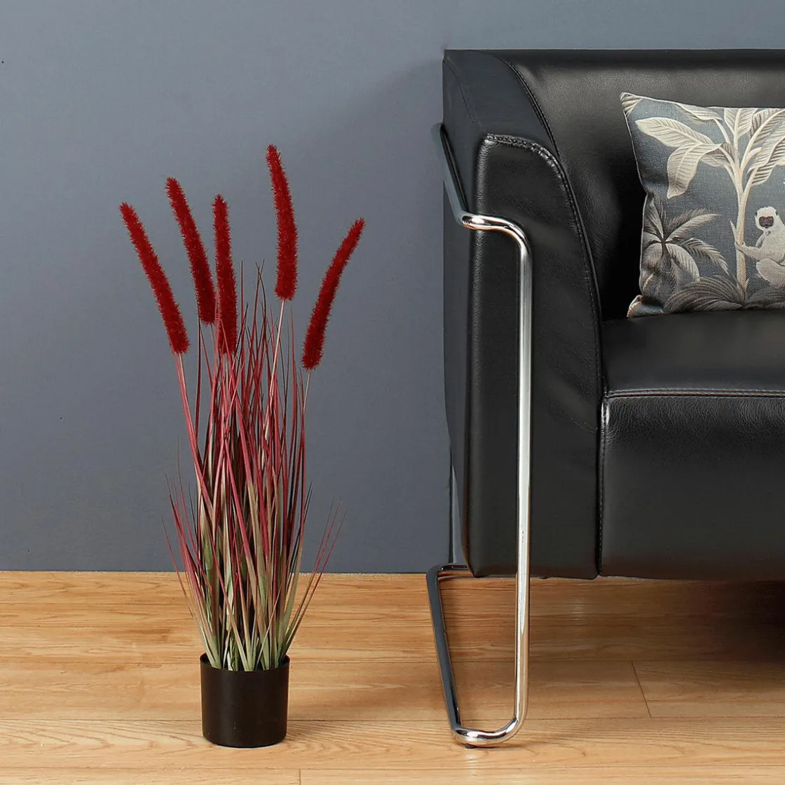 DecoWoerner Hierba Decorativa>Hierba De Caña Artificial En La Maceta Altura 67 Cm