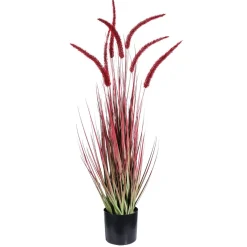 DecoWoerner Hierba Decorativa>Hierba De Caña Artificial En La Maceta Altura 90 Cm