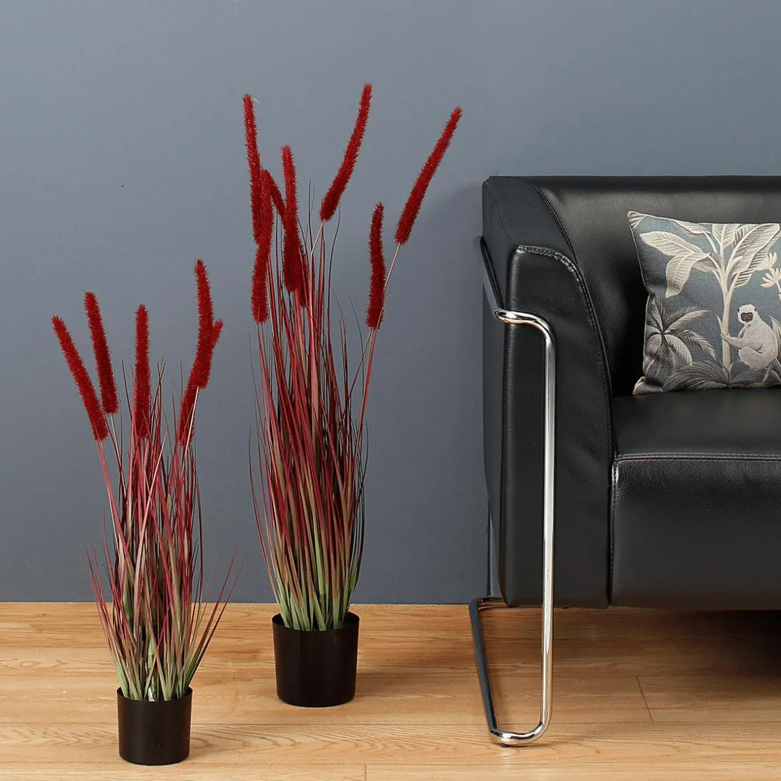 DecoWoerner Hierba Decorativa>Hierba De Caña Artificial En La Maceta Altura 90 Cm