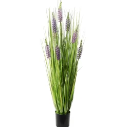 DecoWoerner Decoración De Primavera|Hierba Decorativa>Hierba Decorativa Con Lavanda, Altura 100 Cm