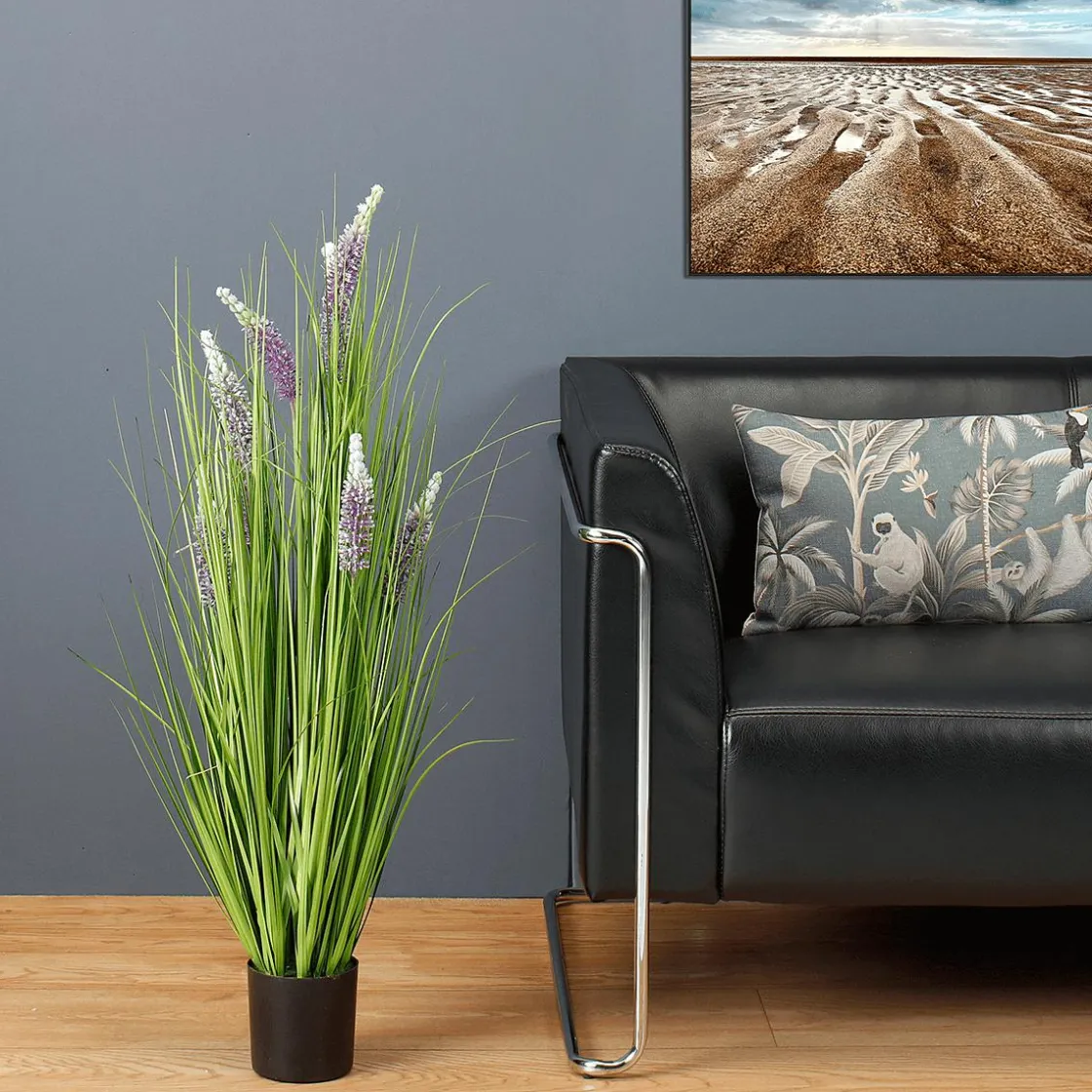 DecoWoerner Decoración De Primavera|Hierba Decorativa>Hierba Decorativa Con Lavanda, Altura 100 Cm