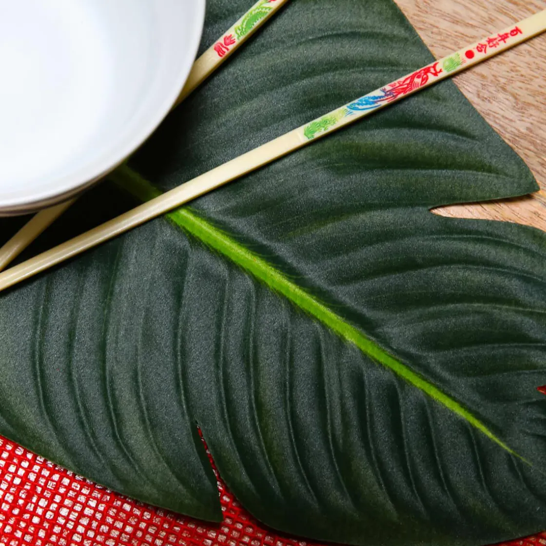 DecoWoerner Decoración De Verano|Hojas>Hoja De Banana Artificial, 75 Cm De Largo