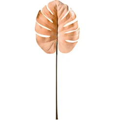 DecoWoerner Decoración De Otoño>Hoja De Monstera Artificial 90 Cm Crema