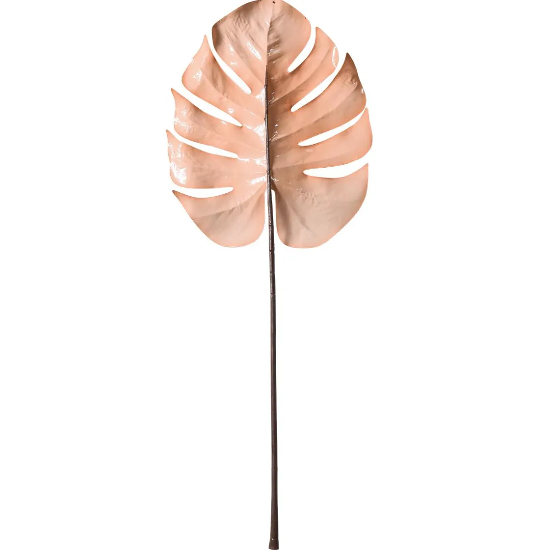 DecoWoerner Decoración De Otoño>Hoja De Monstera Artificial 90 Cm Crema