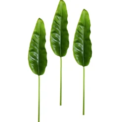 DecoWoerner Decoración De Verano|Ramas Y Ramitas>Hojas Artificiales De Strelizia 88 Cm, 3 Piezas
