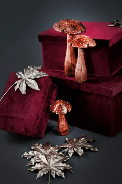 DecoWoerner Decoración Dispersa|Decoración De Otoño>Hojas De Arce Dorada, Ø 18 Cm, 10 Piezas