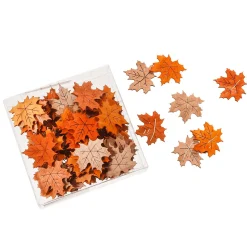 DecoWoerner Decoración Dispersa|Decoración De Otoño>Hojas De Otoño De Arce 72 Piezas 3,5 X 4 Cm