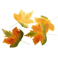 DecoWoerner Decoración De Otoño|Hojas>Hojas De Otoño Decorativas 50 Cm, 4 Pz.